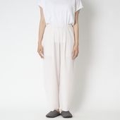 BIWACOTTON/タック入りワイドテーパードパンツ